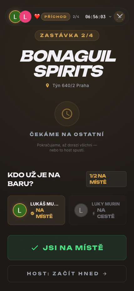 DrinksUp — checking in at the bar